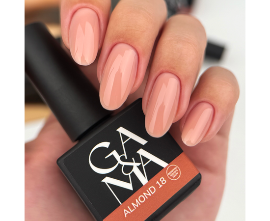 GA&MA. Cover base #18, ALMOND, 30 ml (формула одного шару) #7