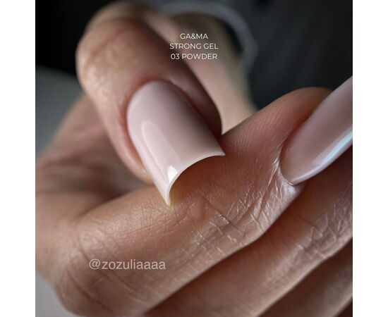 GA&MA. Strong builder gel, Powder #003, 50 ml, гель без опилу, пудровий #4