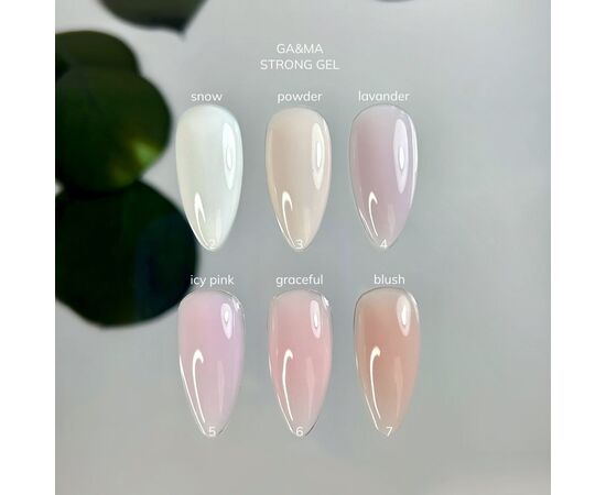 GA&MA. Strong builder gel, Powder #003, 50 ml, гель без опилу, пудровий #2