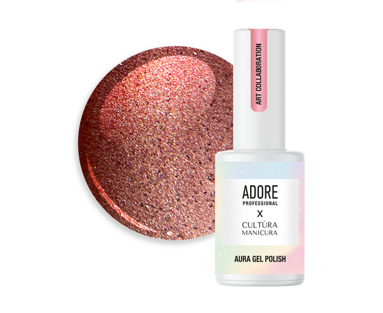 ADORE. Cat's Eye Gel Polish, #A-01, Raw, 8 ml. Гель-лак скляне "котяче око"-хамелеон, вишневий #1