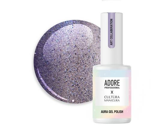 ADORE. Cat's Eye Gel Polish, #A-04, Riot, 8 ml. Гель-лак скляне "котяче око"-хамелеон, ультрамарин #1