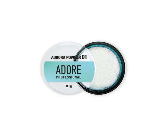 ADORE. Aurora Powder #01, 0.5 g. Втирка-хамелеон, золотисто-блакитна #1