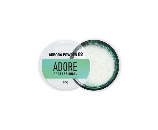 ADORE. Aurora Powder #02, 0.5 g. Втирка-хамелеон, рожево-зелена #1