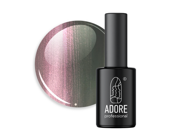 ADORE. Wild Pearls Gel Polish, #W-08, Ruby pearl, 8 ml. Перламутровий гель-лак, сірий рожевий #1