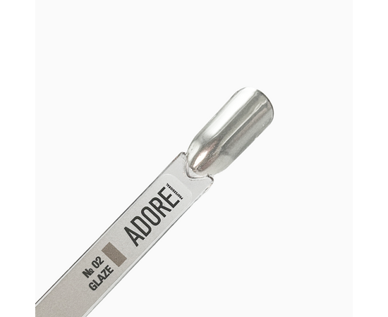 ADORE. Glaze Powder #02, 0.5 g. Дзеркальна втирка-глазур, срібляста #2