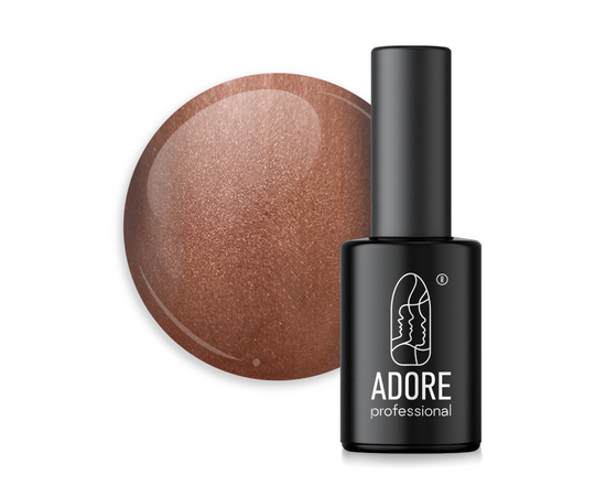 ADORE. Cat's Eye Gel Polish, #Mm-04, Coke, 8 ml. Вітражний гель-лак "котяче око", каштановый #1