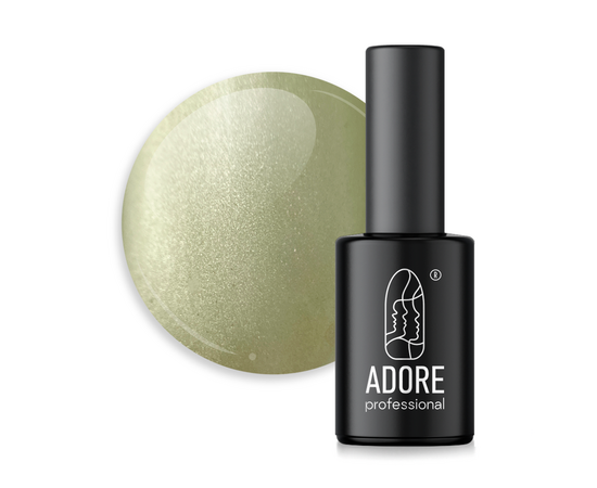 ADORE. Cat's Eye Gel Polish, #Mm-12, Palladium, 8 ml. Вітражний гель-лак "котяче око", зелений чай #1