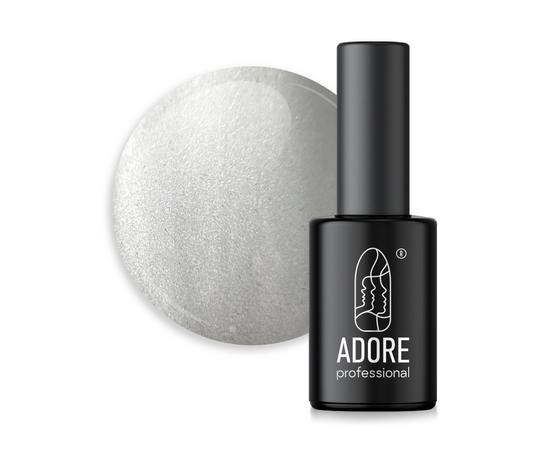 ADORE. Cat's Eye Gel Polish, #Mm-13, Aluminium, 8 ml. Вітражний гель-лак "котяче око", срібло #1