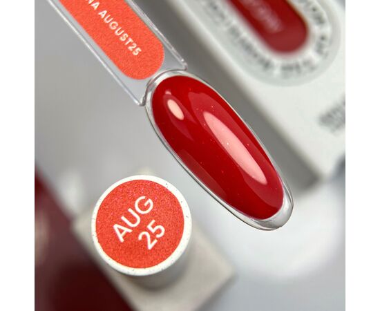 NOTD. Gel Polish "Color of the month, August 2025", Kalyna, 10 ml, гель-лак "Колір місяця, Серпень 2025" #4