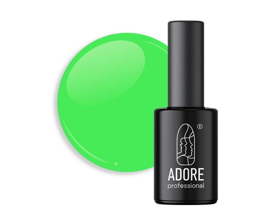 ADORE. Neon Max Gel Polish, #Nn-02, Glitch, 8 ml. Гель-лак, салатовий #1