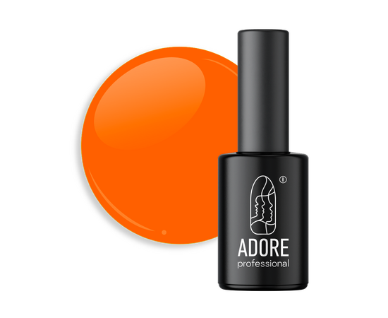 ADORE. Neon Max Gel Polish, #Nn-05, Core, 8 ml. Гель-лак, яскраво-помаранчевий #1