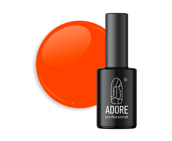 ADORE. Neon Max Gel Polish, #Nn-06, Alert, 8 ml. Гель-лак, неоновий апельсин #1
