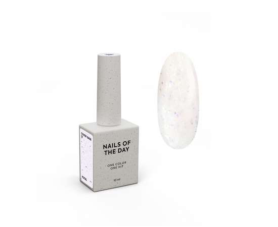 NOTD. Cover Base Potal, NEW Formula #33, 10 ml, молочна база з голографічною поталлю #1