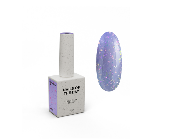 NOTD. Cover Base Potal, NEW Formula #36, 10 ml, бузкова база з голографічною поталлю #1