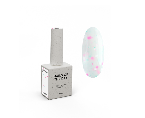 NOTD. Cover Base Confetti , NEW Formula #41, 10 ml, насичена молочна база з конфетті #1