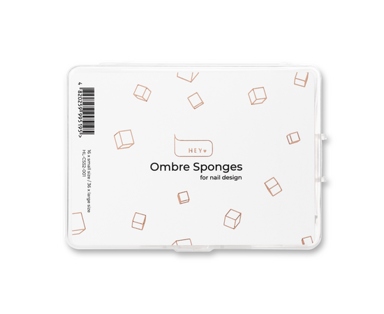 HEYLOVE. Ombre sponges, 52 pcs, Набір змінних спонжів для створення дизайну "омбре", 52 шт #1