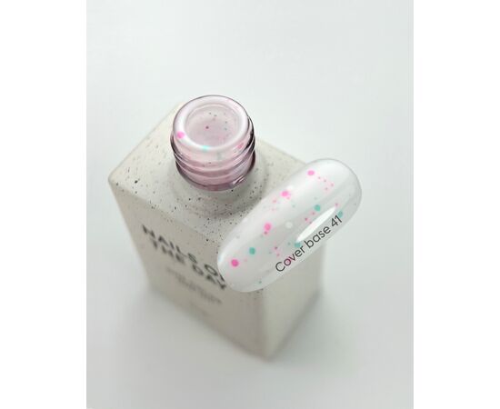 NOTD. Cover Base Confetti , NEW Formula #41, 10 ml, насичена молочна база з конфетті #2