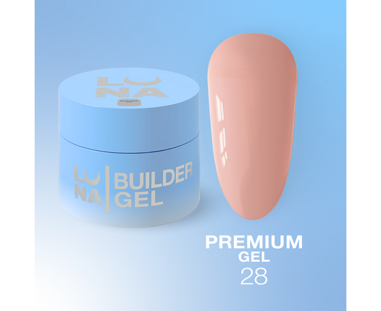 LUNAmoon. Premium Builder Gel #28, 15 ml, моделюючий гель #1