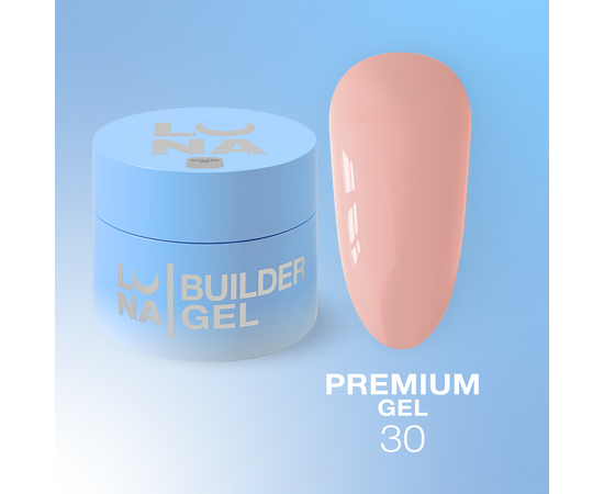 LUNAmoon. Premium Builder Gel #30, 30 ml, моделюючий гель #1