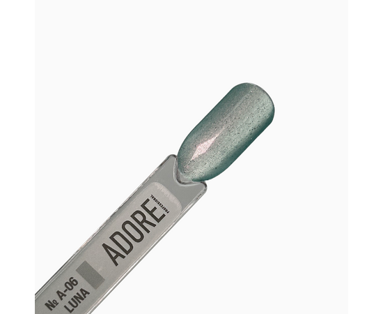 ADORE. Cat's Eye Gel Polish, #A-06, Luna, 8 ml. Гель-лак скляне "котяче око"-хамелеон, тіффані #3