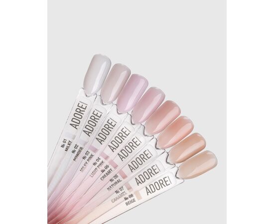 ADORE. Bottle Gel, 15 ml, #02, Powder. Гель для зміцнення, пудровий #3