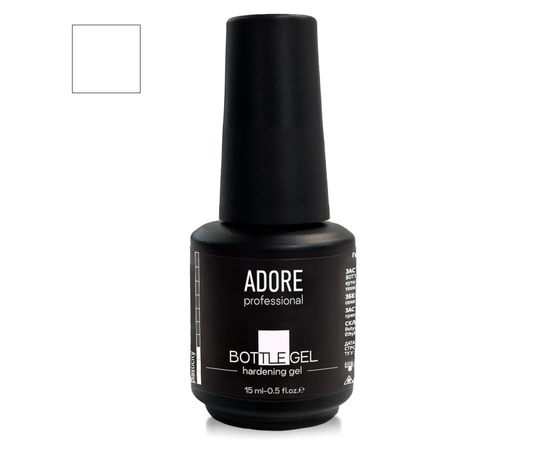 ADORE. Bottle Gel, 15 ml, #01, Milky. Гель для зміцнення, молочний #1