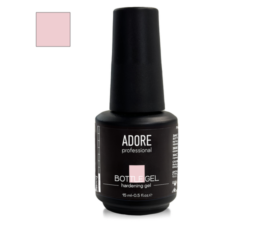 ADORE. Bottle Gel, 15 ml, #03, Milky Pink. Гель для зміцнення, молочний рожевий #1