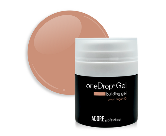 ADORE. One Drop Gel, 30 g, #10, Brown sugar. Гель для нарощування, кавовий #1