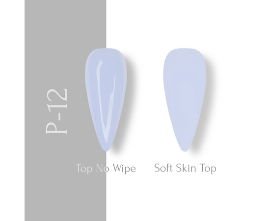 ADORE. Pastel Gel Polish, #P-12, Soft cool, 8 ml. Гель-лак, пастельний бузково-блакитний #2