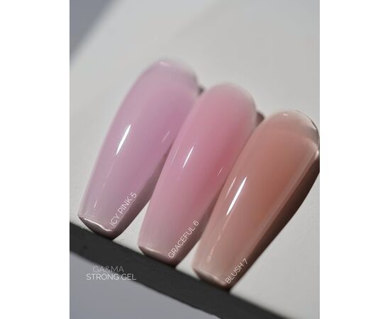 GA&MA. Strong builder gel, Blush #007, 50 ml, гель без опилу, блаш #3