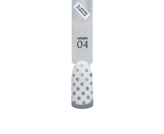 ADORE. Stamping nail polish, №4, Silver, 8 ml. Лак для стемпінгу, перламутровий срібний #2