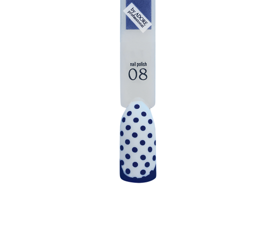 ADORE. Stamping nail polish, №8, Indigo, 8 ml. Лак для стемпінгу, синій #2