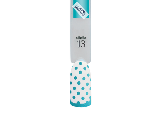 ADORE. Stamping nail polish, №13, Turquoise, 8 ml. Лак для стемпінгу, перламутровий бірюзовий #2