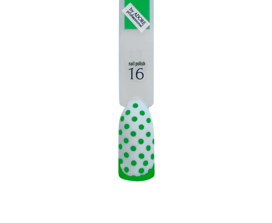 ADORE. Stamping nail polish, №16, Lime, 8 ml. Лак для стемпінгу, салатовий неон #3