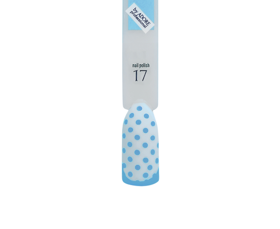 ADORE. Stamping nail polish, №17, Baby blue, 8 ml. Лак для стемпінгу, світло-блакитний #2