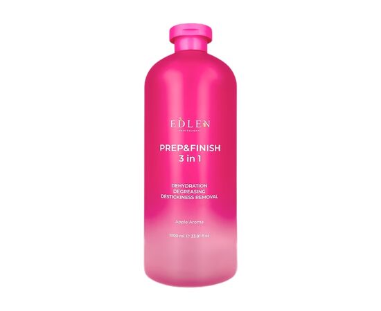 EDLEN. Prep&Finish, Apple, 1000 ml, Знежирювач рожевого кольору з ароматом яблука #1