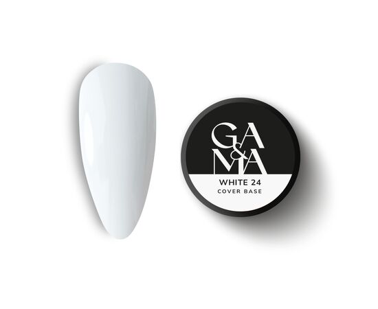 GA&MA. Cover base #24, WHITE, 30 ml #1