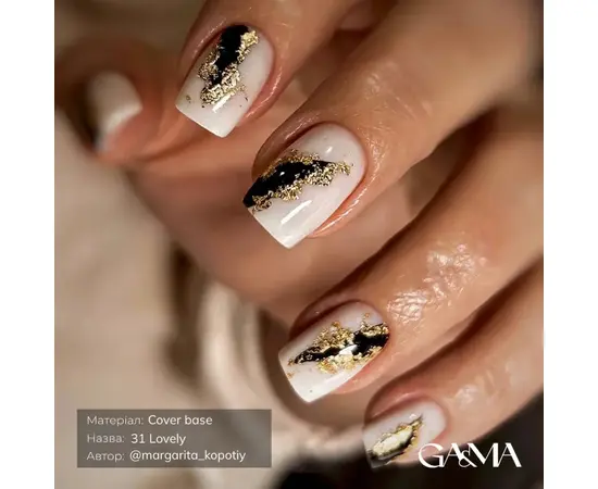 GA&MA. Cover base #30, PRETTY, 30 ml (формула одного шару) #4