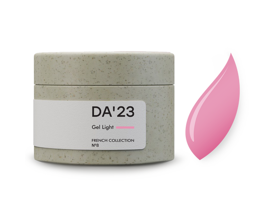 DA'23. Gel Light, French collection №8, 30 ml, гель середньо-рідкої консистенції #1