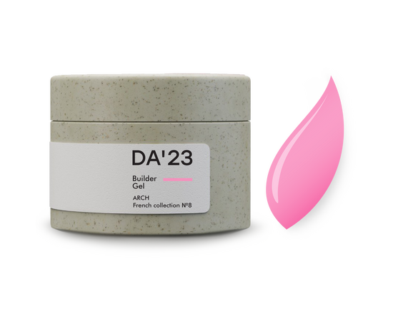 DA'23. Builder gel, Arch, French collection #8, 30 ml, будівельний гель #1
