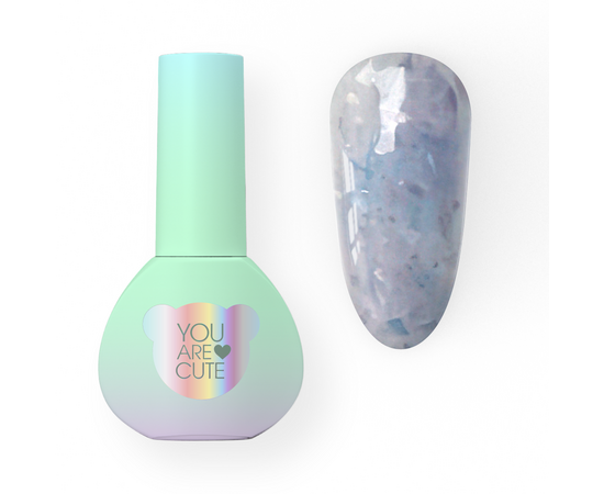 You Are Cute. Cover Base, #21, 5 ml. Камуфлююча база з поталлю #1