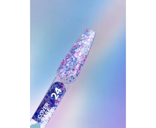 You Are Cute. Cover Base, #24, 5 ml. Камуфлююча база з кольоровими фігурками #3