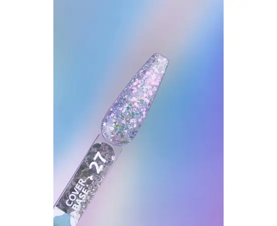 You Are Cute. Cover Base, #27, 5 ml. Камуфлююча база з кольоровими фігурками #3