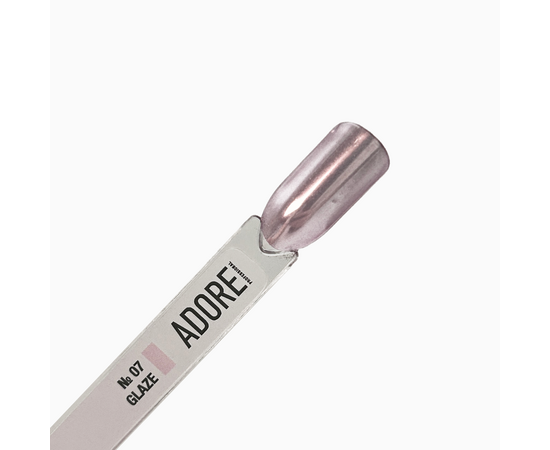 ADORE. Glaze Powder #07, 0.5 g. Дзеркальна втирка-глазур, рожева #2
