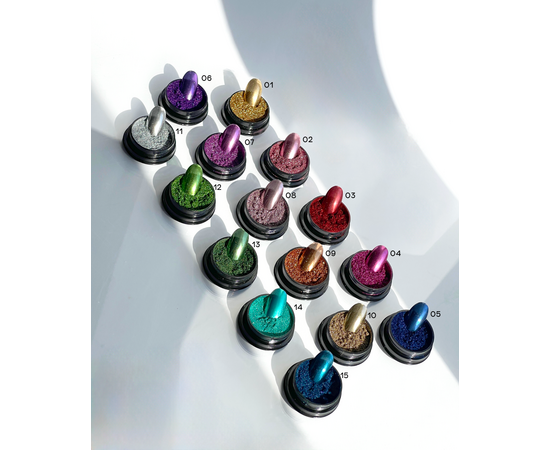 ADORE. Metallic Powder #13, 0.5 g. Металева втирка, глибока зелена #7