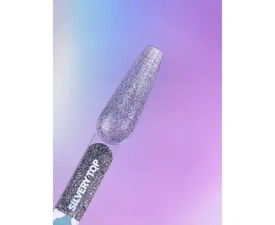 You Are Cute. Silvery Top Coat, 5 ml, світловідбиваючий топ #3