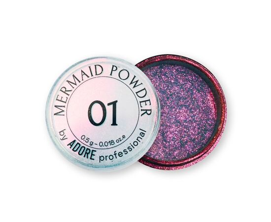 ADORE. Mermaid Powder #01, 0.5 g. Втирка-хамелеон, фіолетово-синьо-рожева #1
