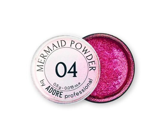 ADORE. Mermaid Powder #04, 0.5 g. Втирка-хамелеон, малиново-рожева #1