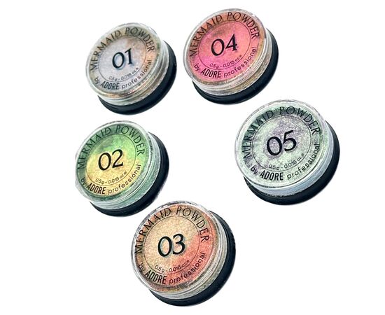 ADORE. Mermaid Powder #03, 0.5 g. Втирка-хамелеон, золотаво-рожево-бузкова #8