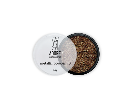 ADORE. Metallic Powder #10, 0.5 g. Металева втирка, біле золото #1